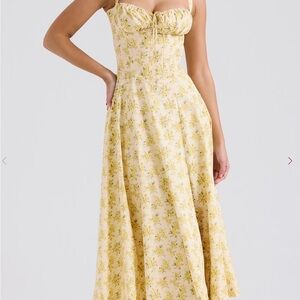 House of CB Carmen dress in Buttercup